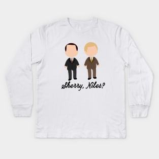 sherry, niles ? Kids Long Sleeve T-Shirt